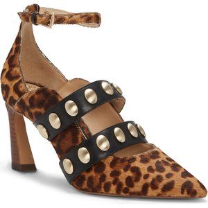 Vince Camuto Krellen Genuine Calf Hair Pointed Toe Pump (7M)